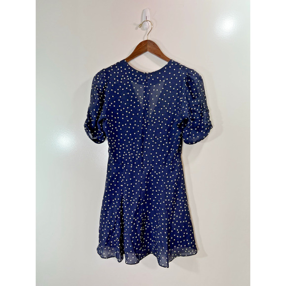 Realisation Women's Silk Ozzie Star Dress Sz S Navy Festival Celestial Fairycore - Picture 2 of 7